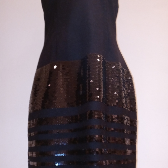 Calvin Klein Black Sequined Dress, 14 - Picture 3 of 9